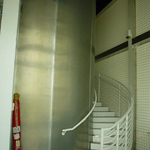 Custom Acoustimetal Panels in Stairwell