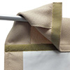 Acousti Curtain back of Rod Pocket with Hook and Loop